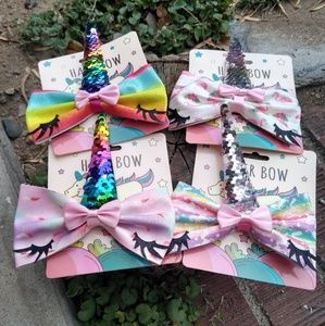 Unicorn Hair Bows